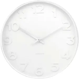 Wall clock Karlsson Mr. White Numbers Large