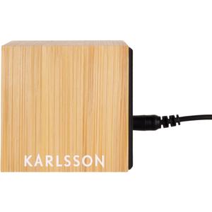 Bamboo alarm clock Karlsson Mini Cube image-1
