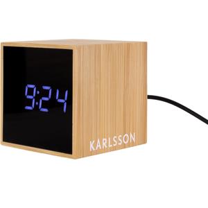 Bamboo alarm clock Karlsson Mini Cube image-3