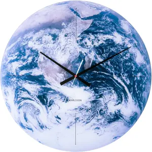 Nástěnné hodiny sklo Karlsson Earth image-0