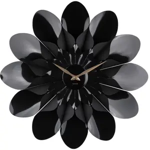 Plastic wall clock Karlsson Flower image-0
