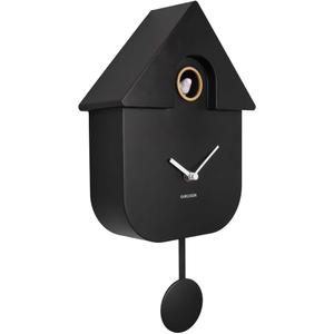 ka5768bk-wall-clock-karlsson-modern-cuckoo-abs-black-21-5x41x8-5x0-3-cm