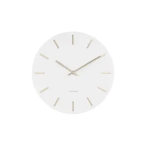 Wanduhr Stahl mit goldenen Stäben Karlsson Charm Small image-0