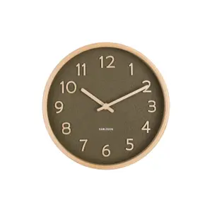 Wood grain wall clock Karlsson Pure
