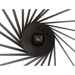 Wood veneer wall clock Karlsson Helix XL image-2