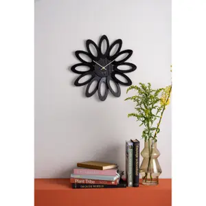 Wood veneer wall clock Karlsson Fiore image-3