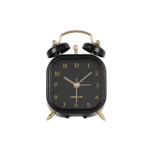 Metal alarm clock Karlsson Glam Square
