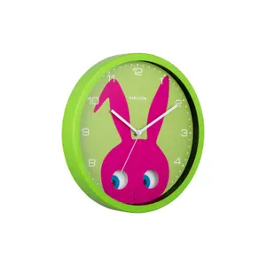 ka5997dg-analog-clock-karlsson-peekaboo-cow-dark-green-4-5x30-8-cm