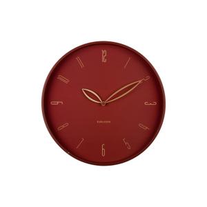 ka6012rd-analog-clock-karlsson-petals-red-ochre-4x40-cm