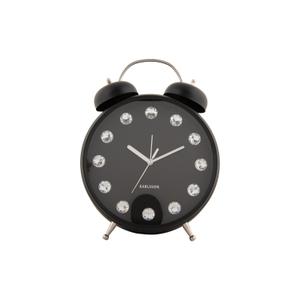 ka6019bk-alarm-clock-karlsson-glam-diamonds-xl-black-23-5x30-5x8-2-cm