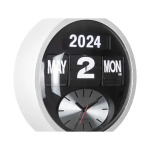 Wall clock Karlsson Round Flip image-1