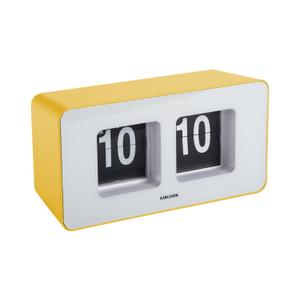 ka6042by-wall-table-clock-karlsson-funky-flip-yellow-9-2x7-cm