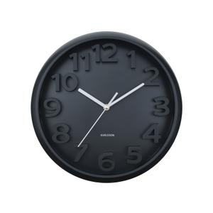 ka6052bk-classic-wall-clock-with-numbers-karlsson-elevated-matt-black-33-5-cm