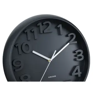 Classic wall clock with numbers Karlsson Elevated image-1