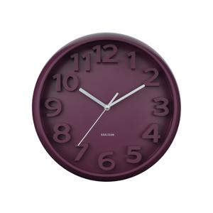 ka6052pu-classic-wall-clock-with-numbers-karlsson-elevated-dark-mauve-33-5-cm