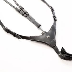 Collier de chasse pour cheval haut avec élastique Kavalkade Dexter image-1