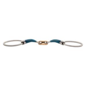 Double jointed snaffle bit for horses Kavalkade Ergonomic image-0