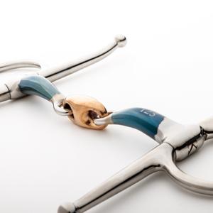 Doppelt gebrochene Kandare für Pferde mit Doppelblockierung Kavalkade Ergonomic image-2