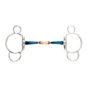 Bit with 3 or 4 rings for double jointed horse Kavalkade Ergonomic