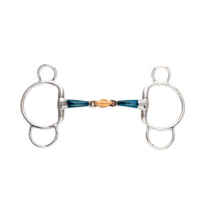 Mors 3 ou 4 anneaux pour cheval double brisure blocage Kavalkade Ergonomic image-0