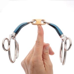 Mors 3 ou 4 anneaux pour cheval double brisure blocage Kavalkade Ergonomic image-3
