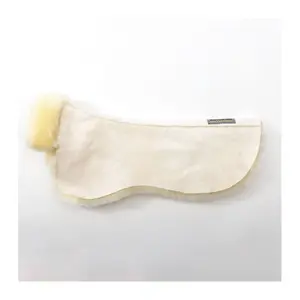 Protector de silla de montar de piel de oveja para caballos Kavalkade Pure image-0