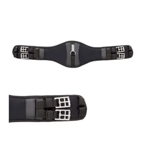 0142120-kurzer-pferdegurt-ohne-gummiband-kavalkade-memory-foam-comfort-schwarz