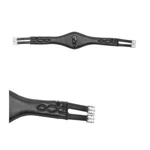 Sangle bavette d'équitation cuir souple sans élastique Kavalkade Confort image-1