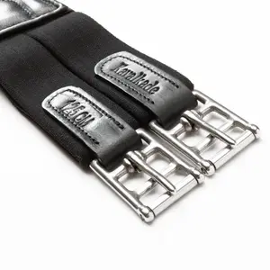 Sangle longue en cuir pour cheval avec élastique Kavalkade Casper image-1