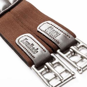 Sangle longue en cuir pour cheval avec élastique Kavalkade Casper image-1