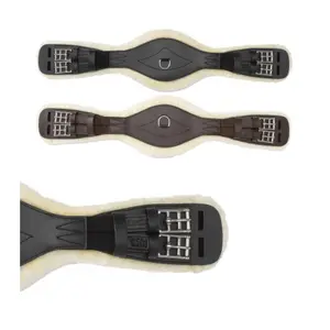 Sangle pour cheval courte fausse fourrure avec élastique Kavalkade Foster Comfort image-0