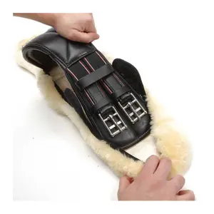 Fourreau de sangle avec cuir d'agneau Kavalkade Color image-3