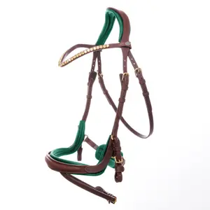 Funda de bridão forrada em couro Kavalkade Caliano Cerra image-2