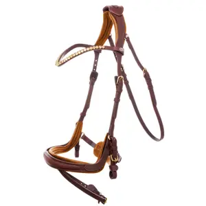 Doppelter Zaumzeugbezug aus Leder Kavalkade Caliano Via image-1