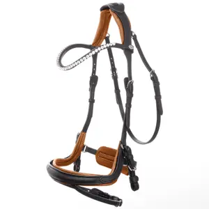 Doppelter Zaumzeugbezug aus Leder Kavalkade Caliano Via image-2