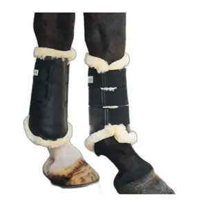 Gesloten paardenlaarzen met imitatiebont Kavalkade Show image-0
