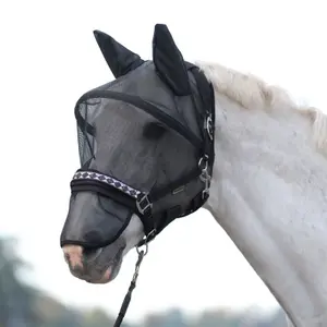 Anti-fly mask for horse with support Kavalkade