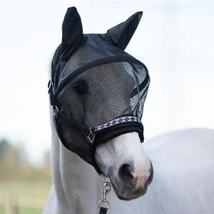 Anti-fly mask for horse with support Kavalkade image-1