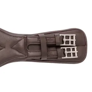 Cinta de dressage para equitação em couro macio sem elástico Kavalkade Comfort image-5