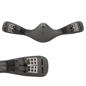 Sangle bavette d'équitation en cuir huilé avec élastique Kavalkade Foster Casper image-0