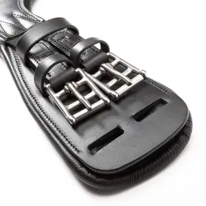 Sangle bavette d'équitation en cuir huilé avec élastique Kavalkade Foster Casper image-2