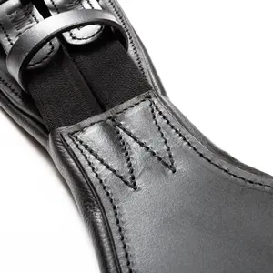 Sangle bavette d'équitation en cuir huilé avec élastique Kavalkade Foster Casper image-3