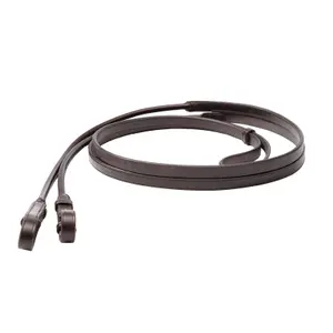 Runda lädergrimmor för häst Kavalkade Fleur-Weymouth image-0