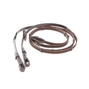 Rênes pour cheval Caoutchouc avec crochets de bride Kavalkade image-0