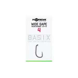 Συσκευασία με 6 αγκιστράκια Korda basix wide gape image-3