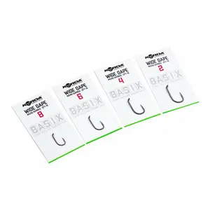 Pack of 6 hooks Korda basix wide gape image-0