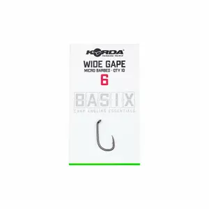 Συσκευασία με 6 αγκιστράκια Korda basix wide gape image-1