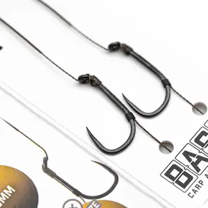 Συσκευασία 6 βαριδιών Korda basix hair rigs wide gape barbless image-3