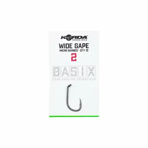 Συσκευασία με 6 αγκιστράκια Korda basix wide gape image-2