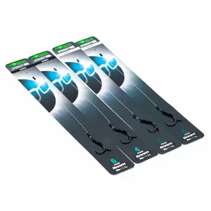 Lot de 6 bas de lignes monté Korda spinner rig krank barbless image-0